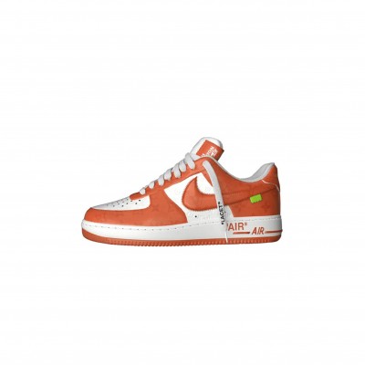 NIKE LOUIS VUITTON AIR FORCE 1 LOW “ORANGE WHITE” 1A9VA8